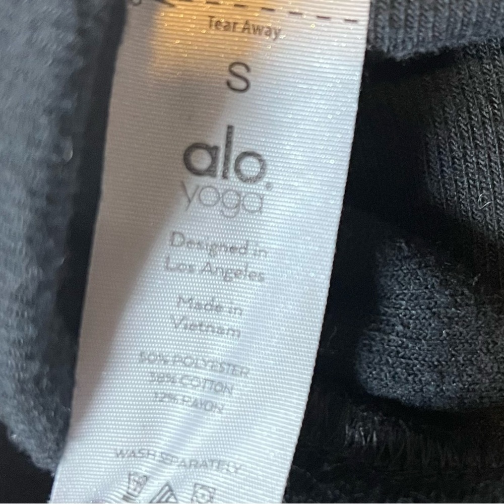 ALO Yoga Dark Gray Bomber Jacket A0452 - Picture 4 of 6